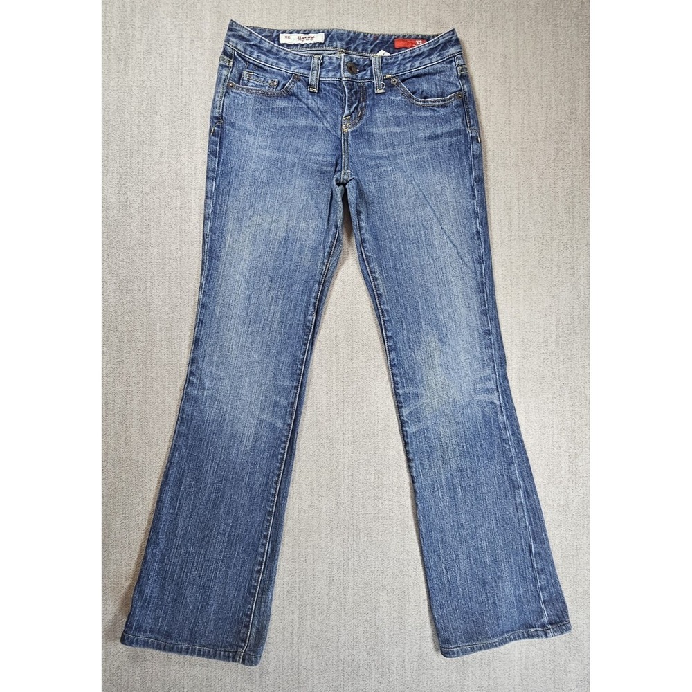 X2 Quality Jeans Slim W10 Womens 2R Blue Jeans Boot Cut Pockets Stretch